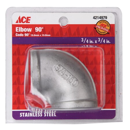 FEMALE ELBOW 90 3/4 In. SS